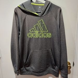 Men's adidas Gray Hoodie pullover. Size Large